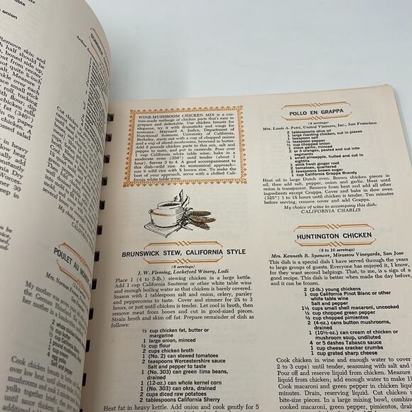 Vintage 1965 Adventures in Wine Cookery by California Winemakers - Picture 11 of 16